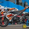 Decal Stiker Suzuki GSX-R150 ORANG RACING WHITE